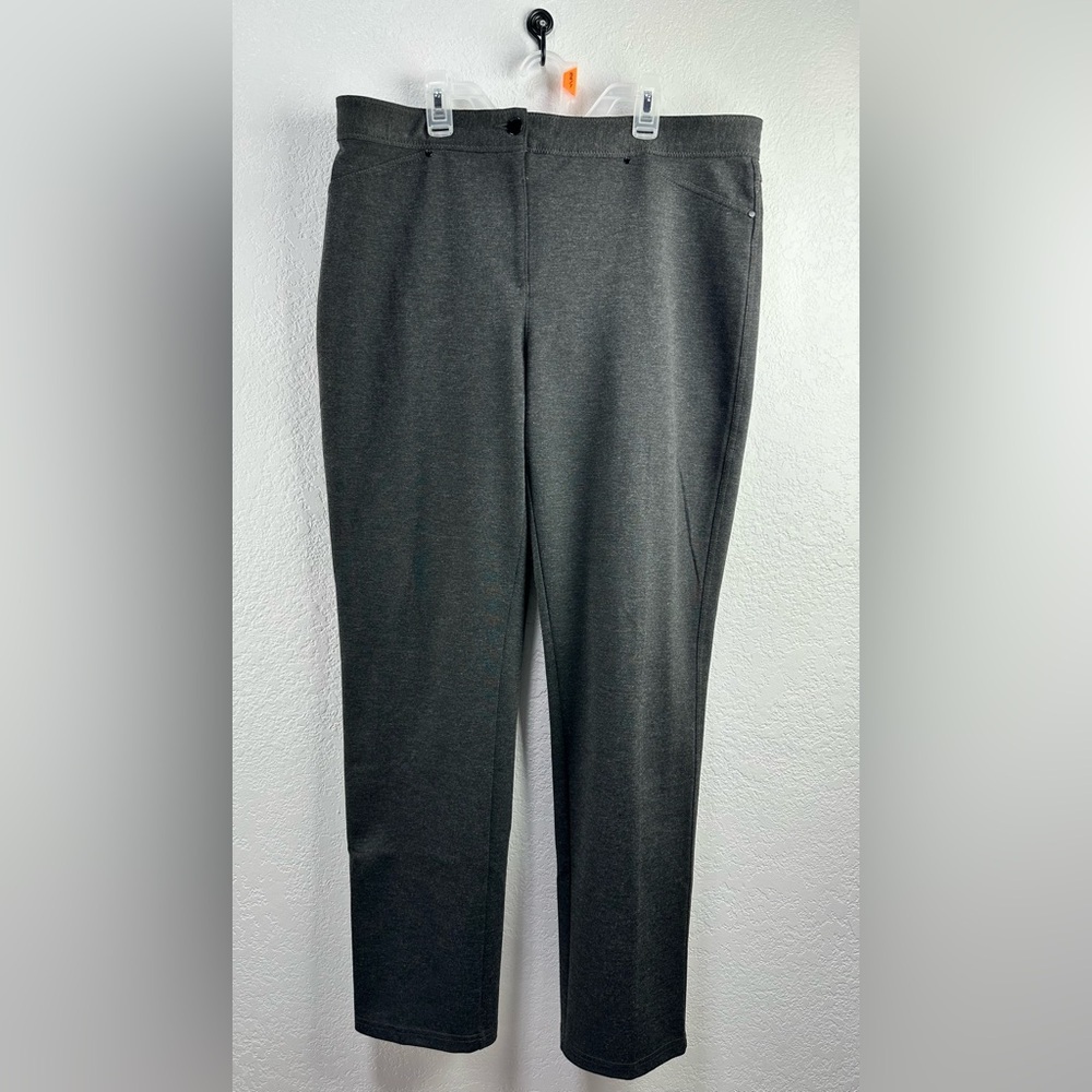 Chico's Women’s Dark Gray Stretchy Pants Size 2 NC0207